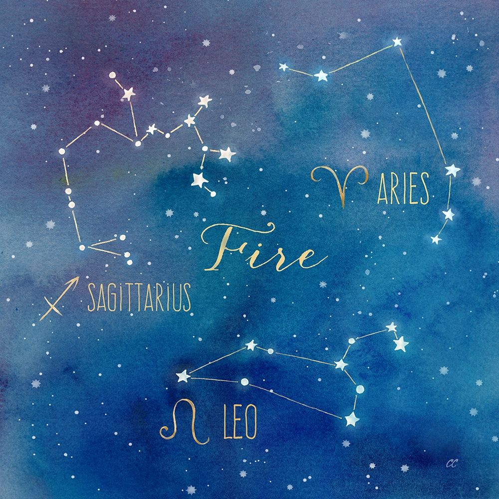 Star Sign Fire art print by Cynthia Coulter for $57.95 CAD