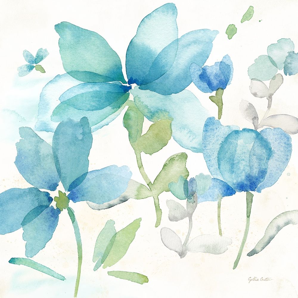 Blue Poppy Field II art print by Cynthia Coulter for $57.95 CAD