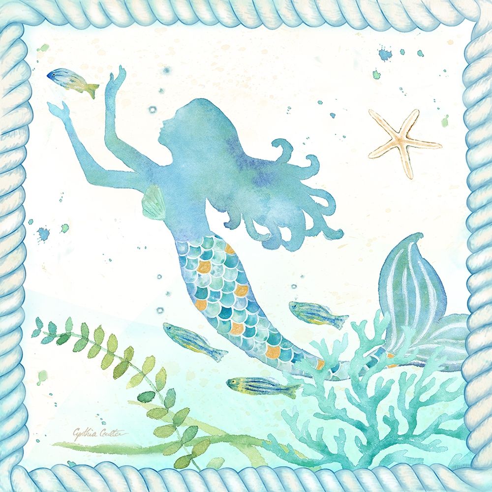 Mermaid Dreams IV art print by Cynthia Coulter for $57.95 CAD