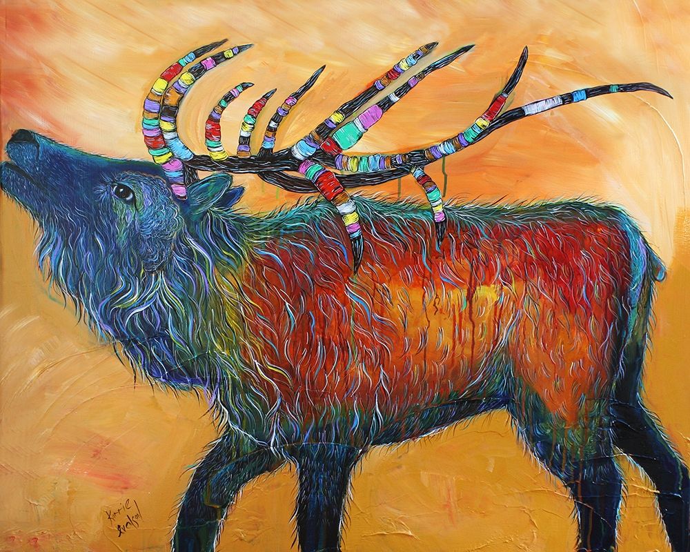 Elk art print by Karrie Evenson for $57.95 CAD