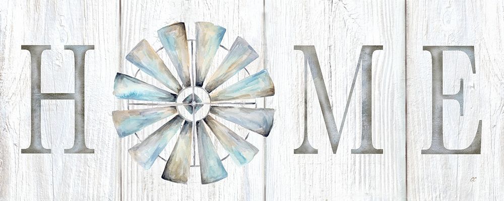 Windmill Home Sign Panel art print by Cynthia Coulter for $57.95 CAD