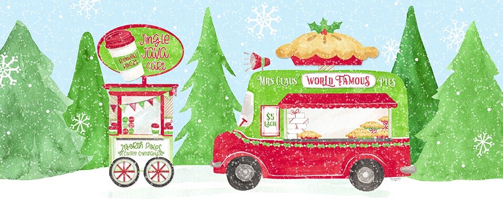 Food Cart Christmas panel I art print by Tara Reed for $57.95 CAD