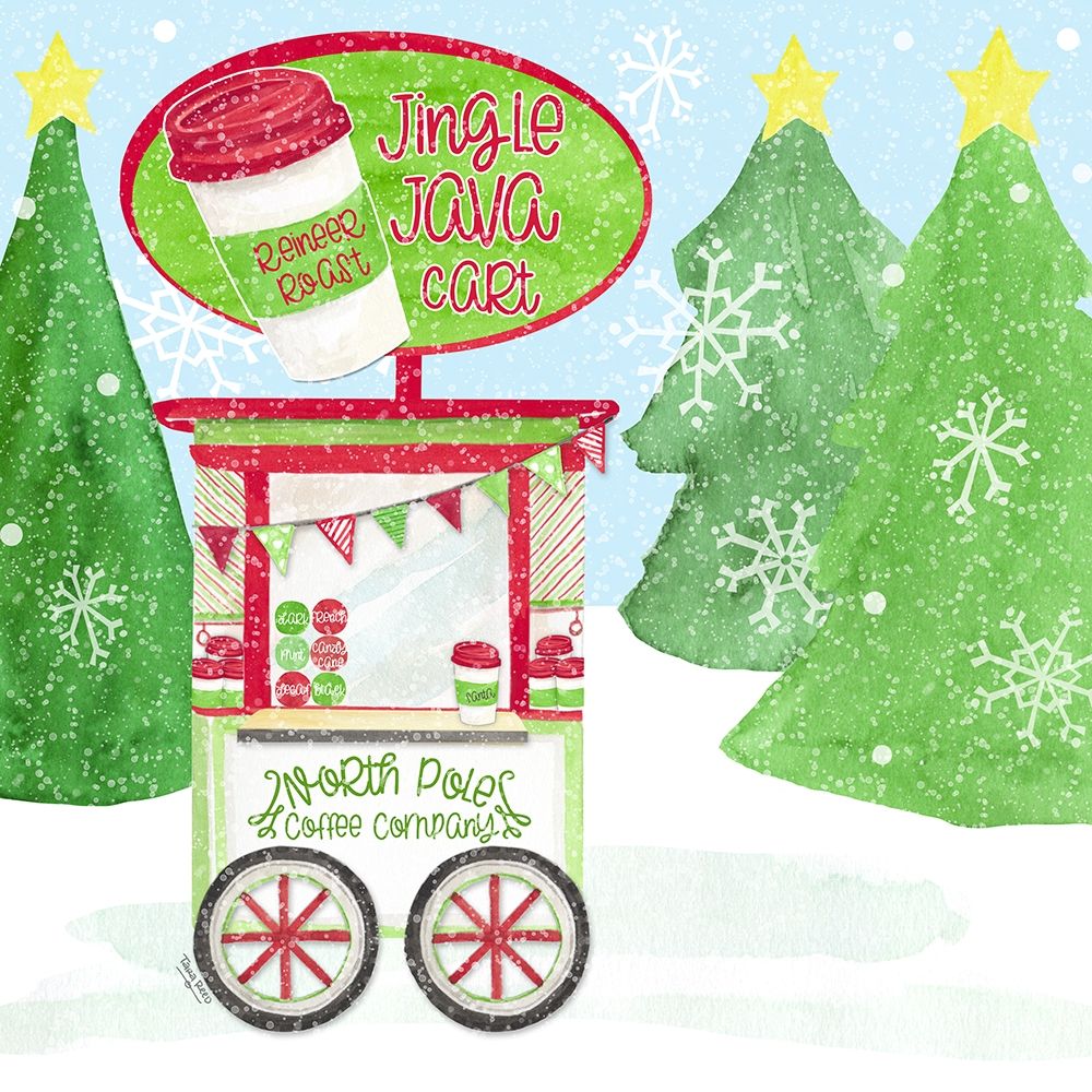 Food Cart Christmas II-Jingle Java art print by Tara Reed for $57.95 CAD