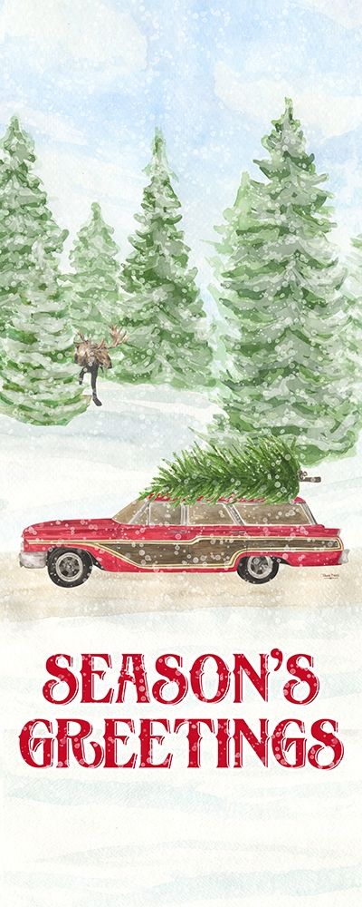 Sleigh Bells Ring panel III-Tree Day art print by Tara Reed for $57.95 CAD
