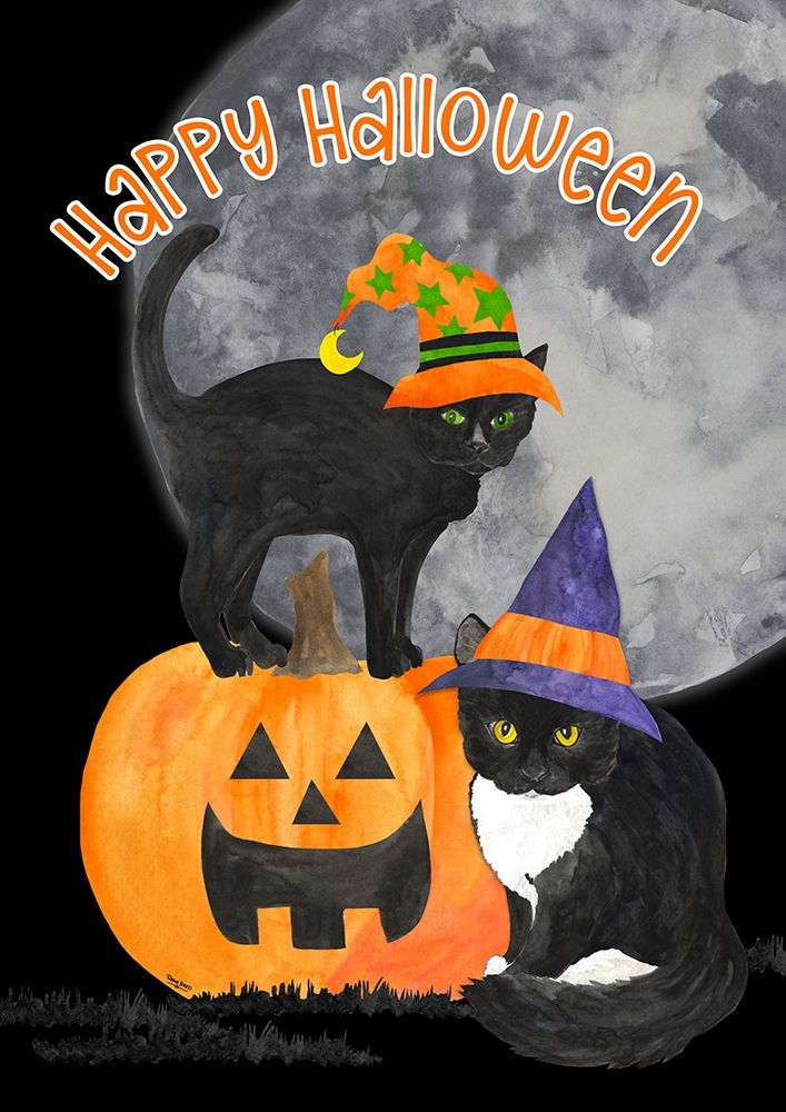 Fright Night Friends-Happy Halloween IV art print by Tara Reed for $57.95 CAD