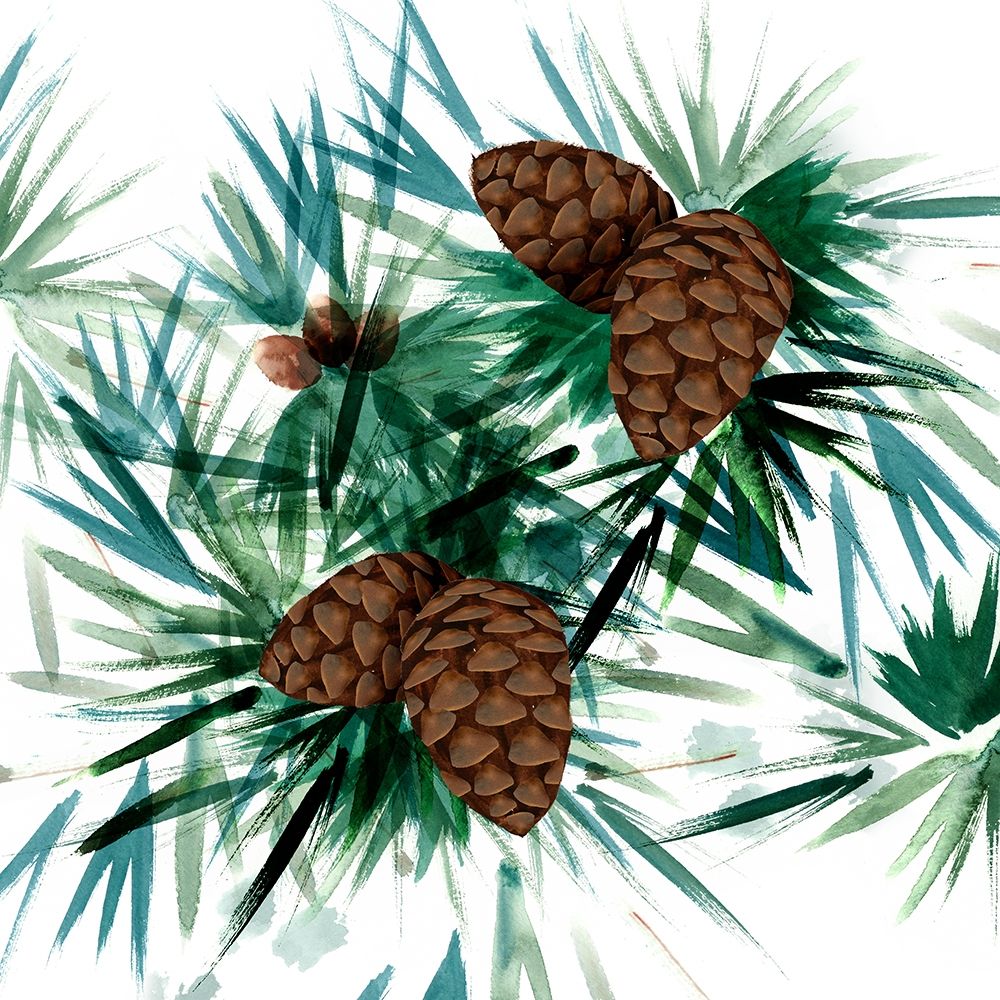 Christmas Hinterland II-Pine Cones art print by Northern Lights for $57.95 CAD