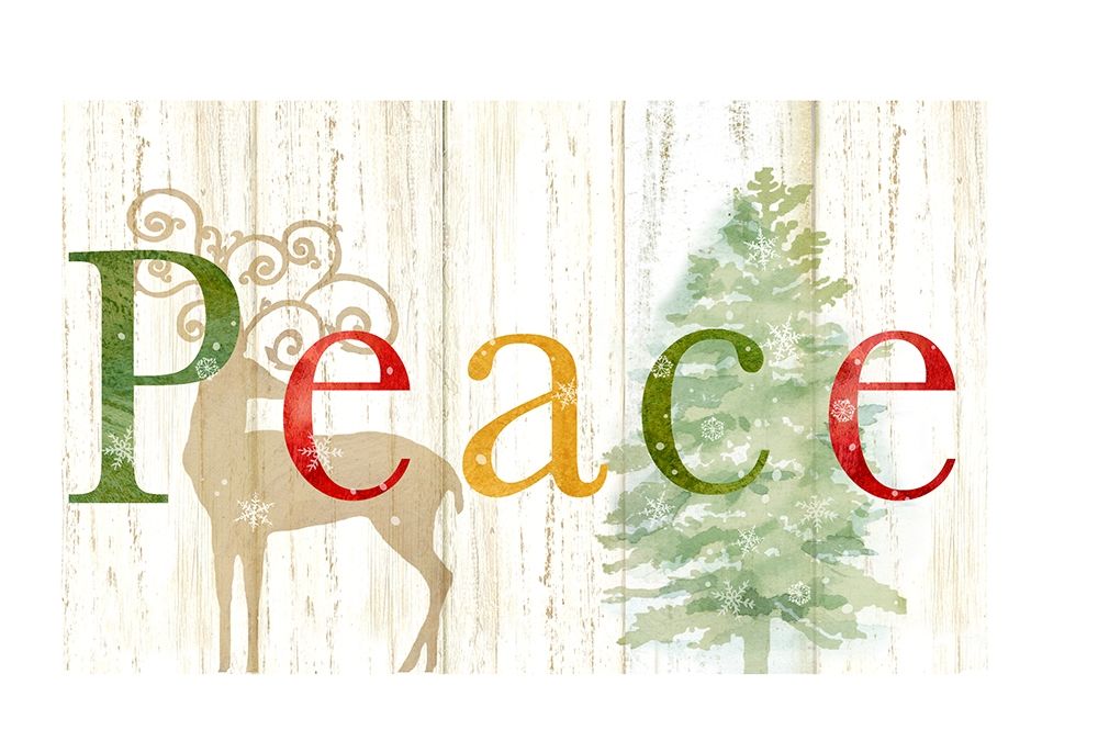 Peace Whitewash Wood sign art print by Cynthia Coulter for $57.95 CAD