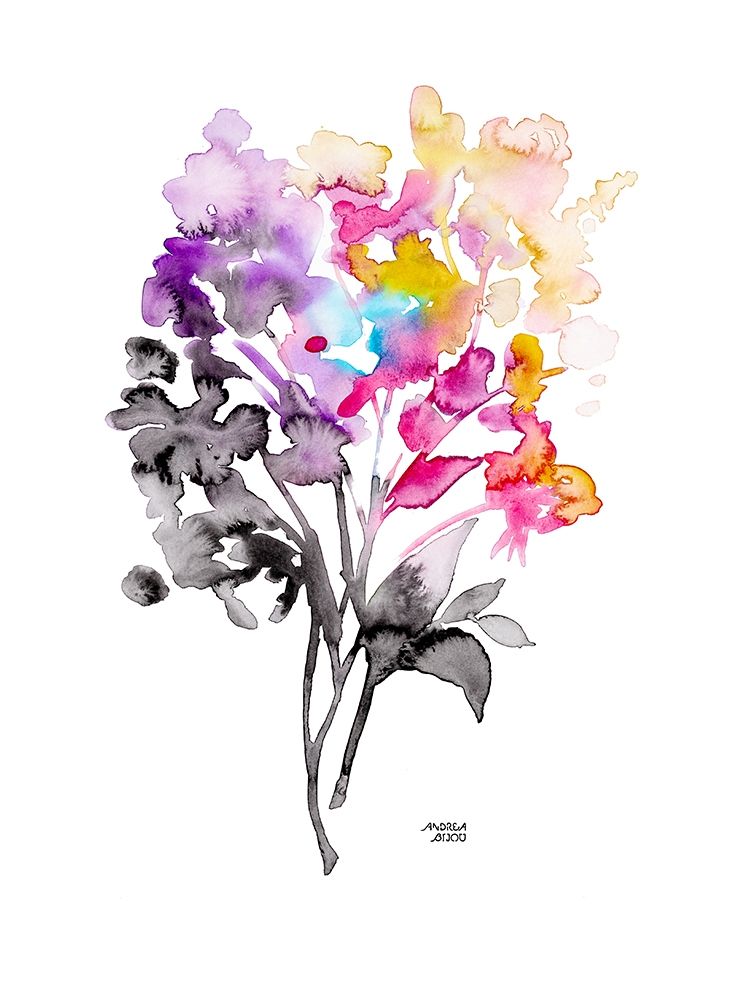 Colorful Bouquet art print by Andrea Bijou for $57.95 CAD