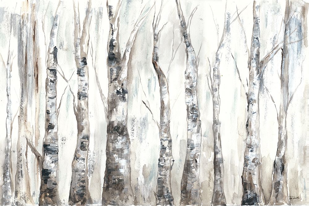 Winter Aspen Trunks Neutral art print by Tre Sorelle Studios for $57.95 CAD