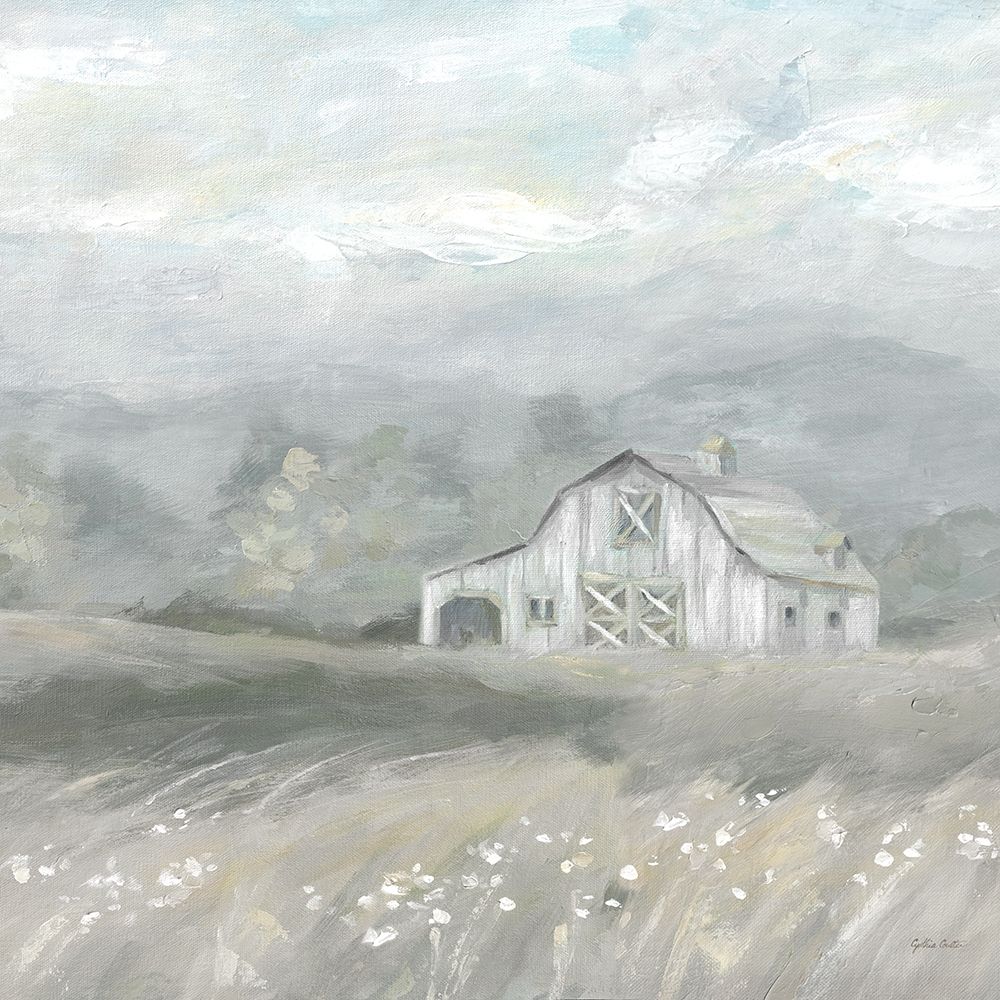 Country Meadow Farmhouse Neutral art print by Cynthia Coulter for $57.95 CAD