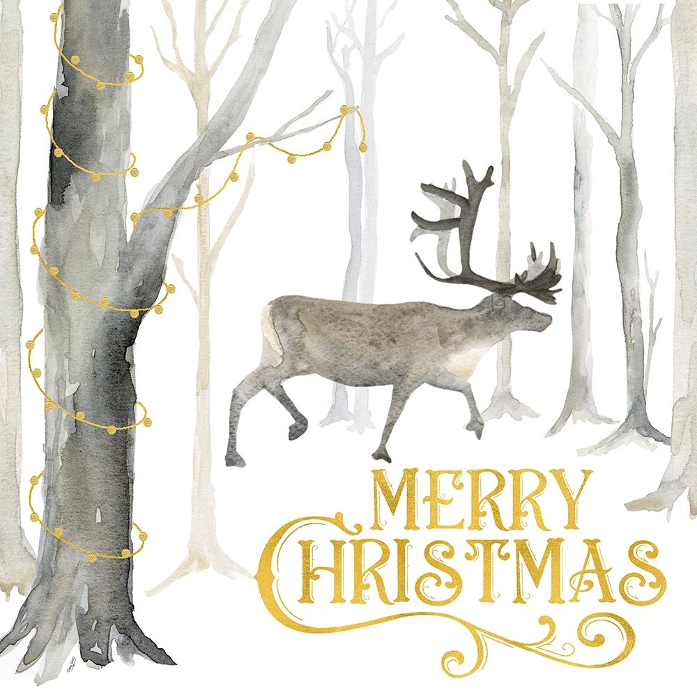 Christmas Forest II-Merry Christmas art print by Tara Reed for $57.95 CAD