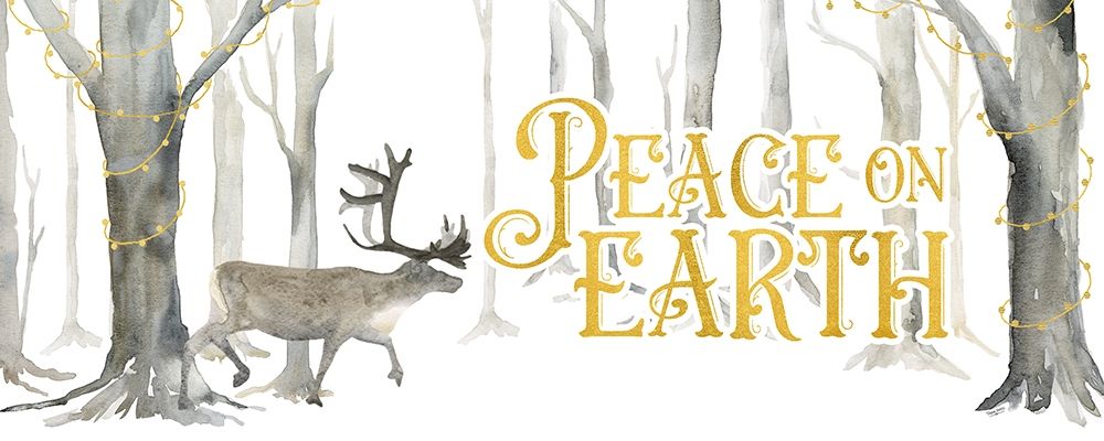 Christmas Forest panel II-Peace on Earth art print by Tara Reed for $57.95 CAD