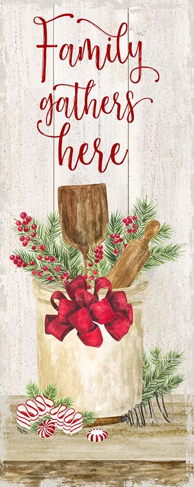 Christmas Kitchen panel I-Family Gathers art print by Tara Reed for $57.95 CAD