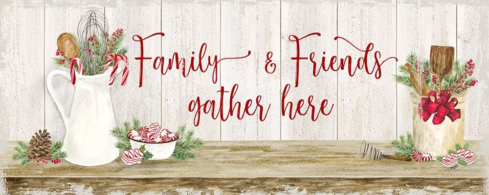 Christmas Kitchen panel III-Family and Friends art print by Tara Reed for $57.95 CAD