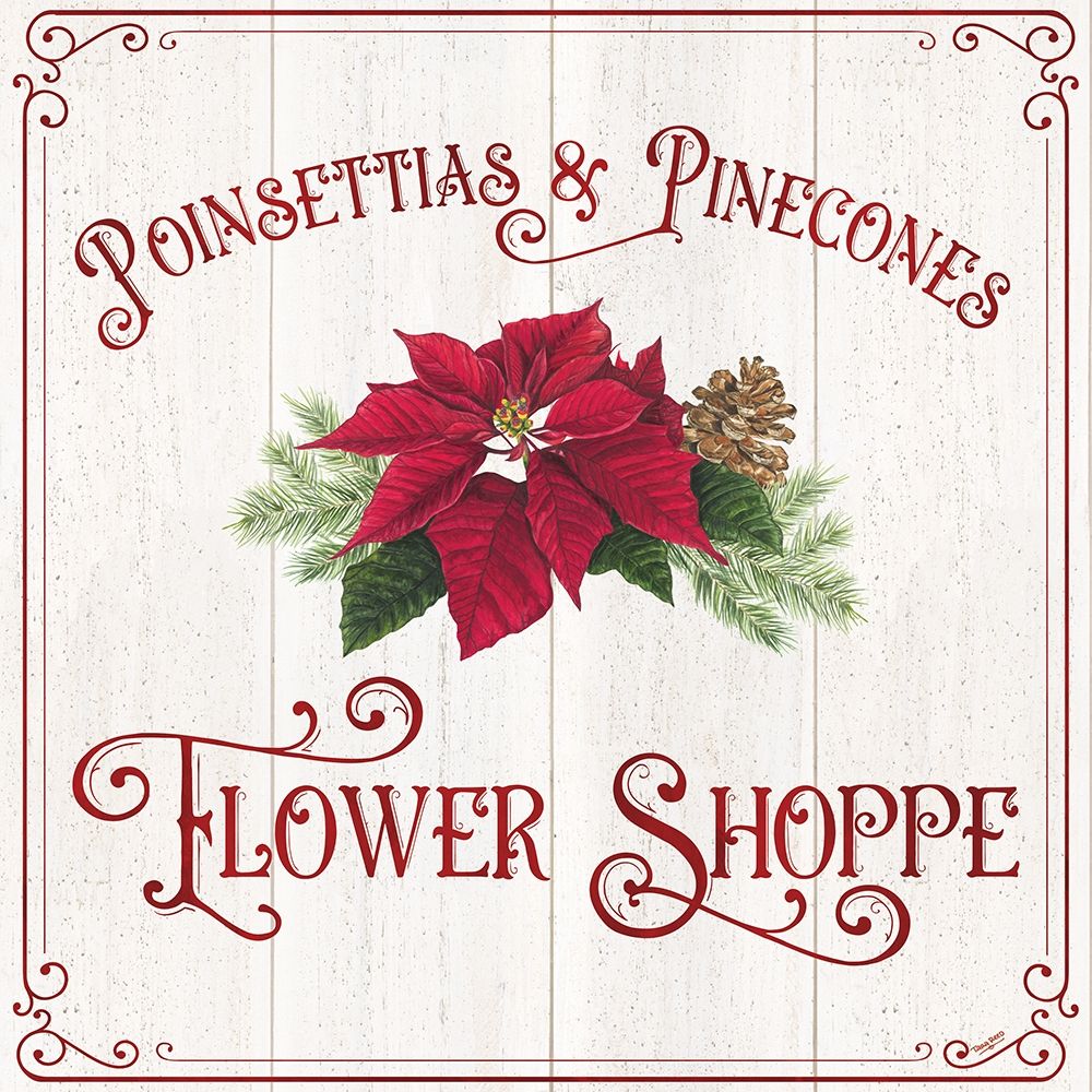 Vintage Christmas Signs III-Flower Shoppe art print by Tara Reed for $57.95 CAD