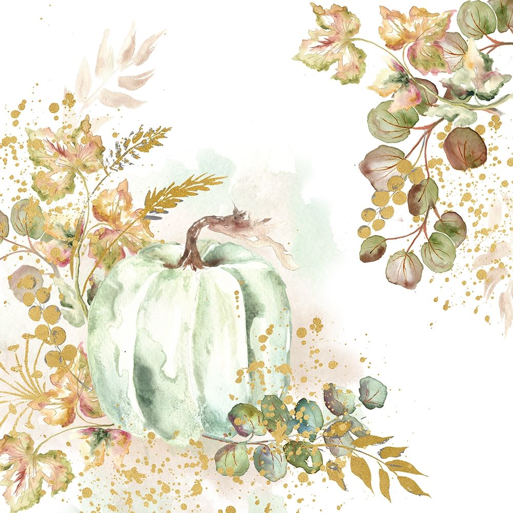 Ghost Pumpkin Harvest square art print by Tre Sorelle Studios for $57.95 CAD