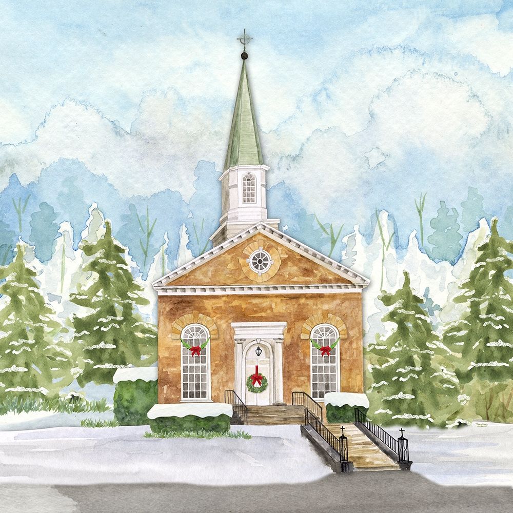 Christmas Village I art print by Tara Reed for $57.95 CAD