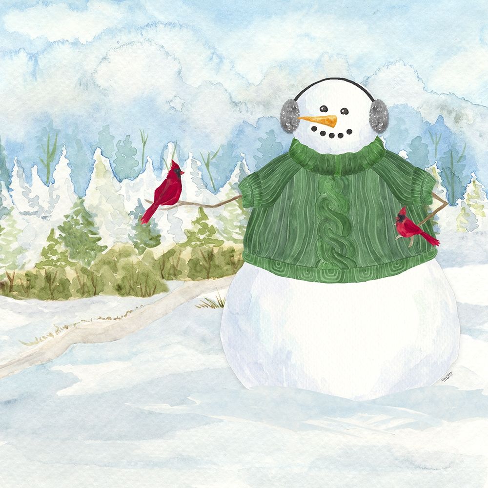 Snowman Christmas V art print by Tara Reed for $57.95 CAD