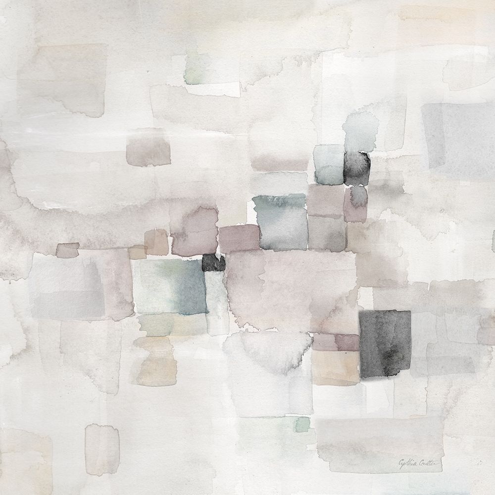 Gray Abstract square II art print by Cynthia Coulter for $57.95 CAD
