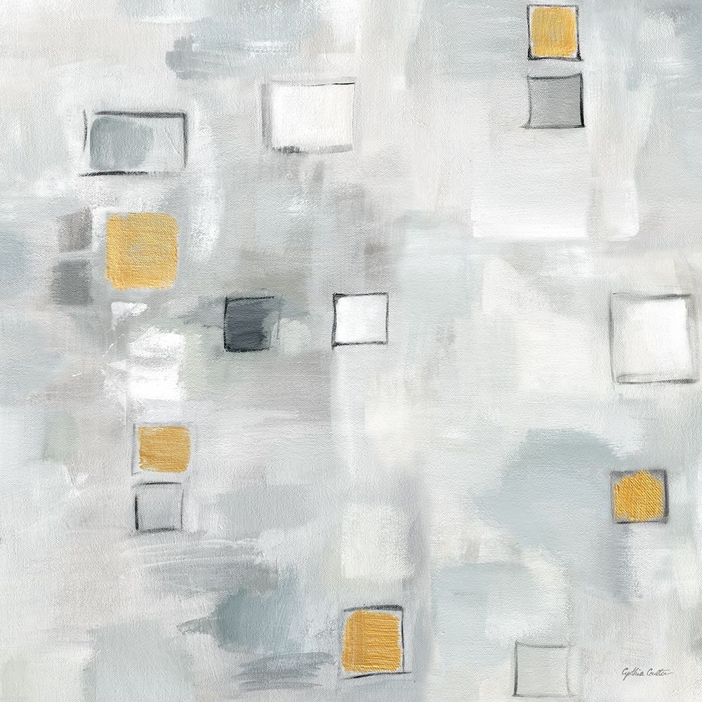 Grid Ensemble Neutral with Gold II art print by Cynthia Coulter for $57.95 CAD