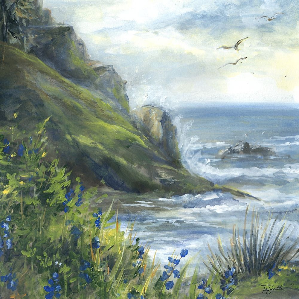 Blue Bell Ocean landscape art print by Tre Sorelle Studios for $57.95 CAD