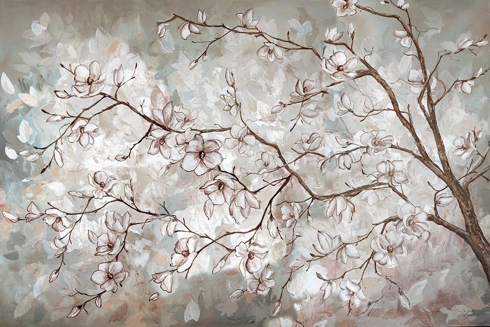 Magnolia Branches Neutral landscape art print by Tre Sorelle Studios for $57.95 CAD