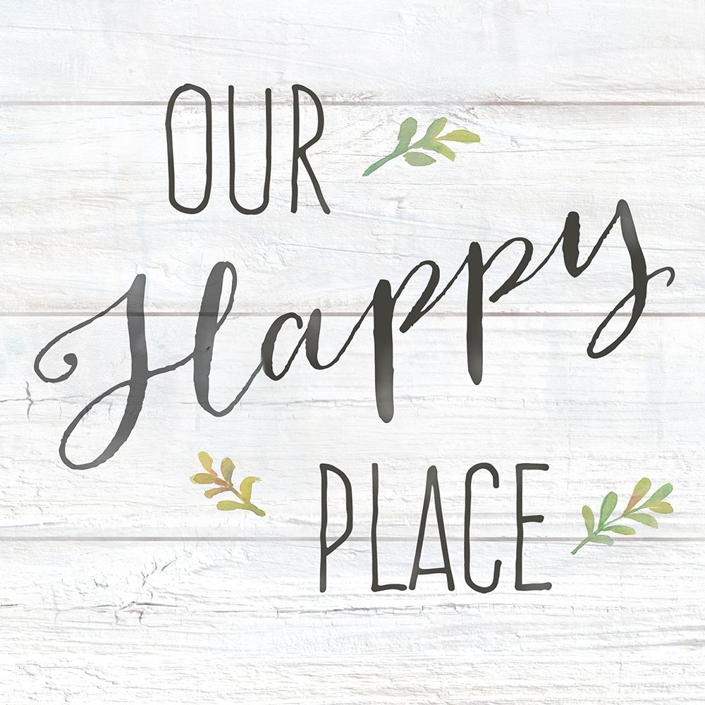 Farmhouse Sign II-Our Happy Place art print by Cynthia Coulter for $57.95 CAD