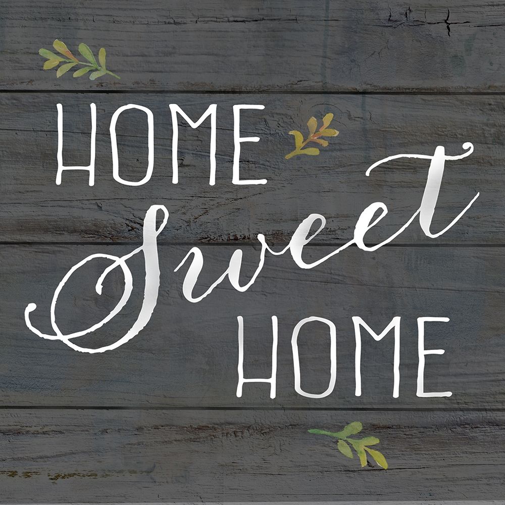 Farmhouse Sign black I-Home Sweet Home art print by Cynthia Coulter for $57.95 CAD