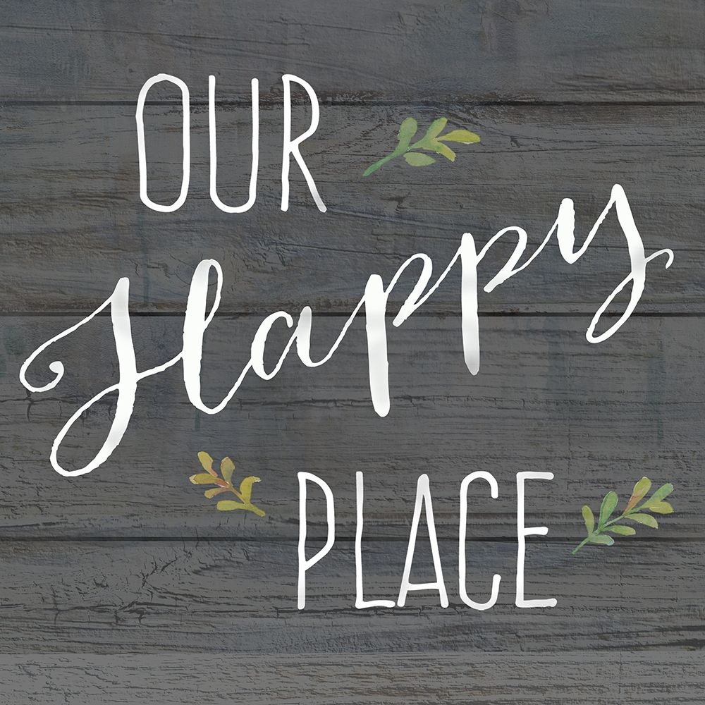 Farmhouse Sign black II-Our Happy Place art print by Cynthia Coulter for $57.95 CAD
