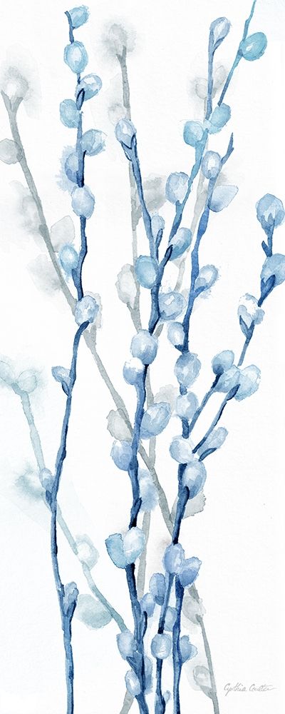 Indigo Botanical panel II art print by Cynthia Coulter for $57.95 CAD