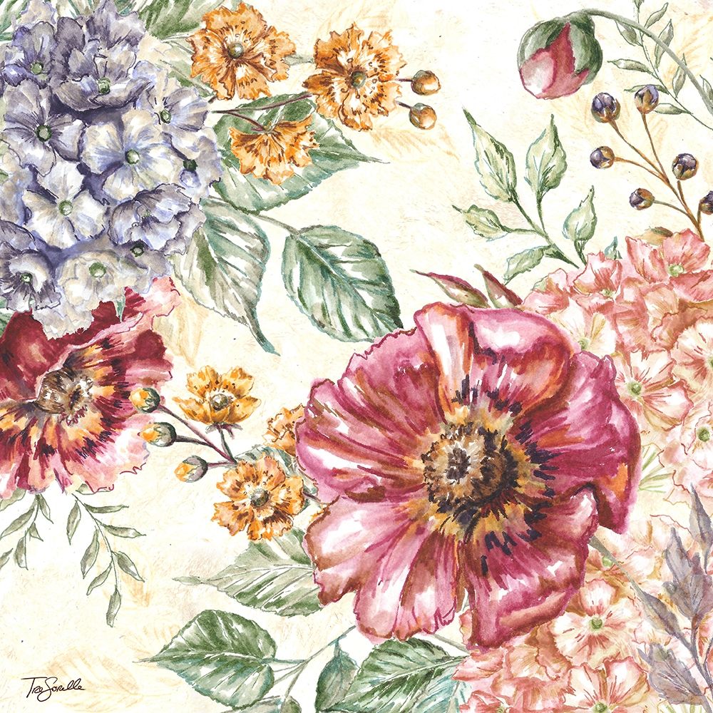 Wildflower Medley square II art print by Tre Sorelle Studios for $57.95 CAD