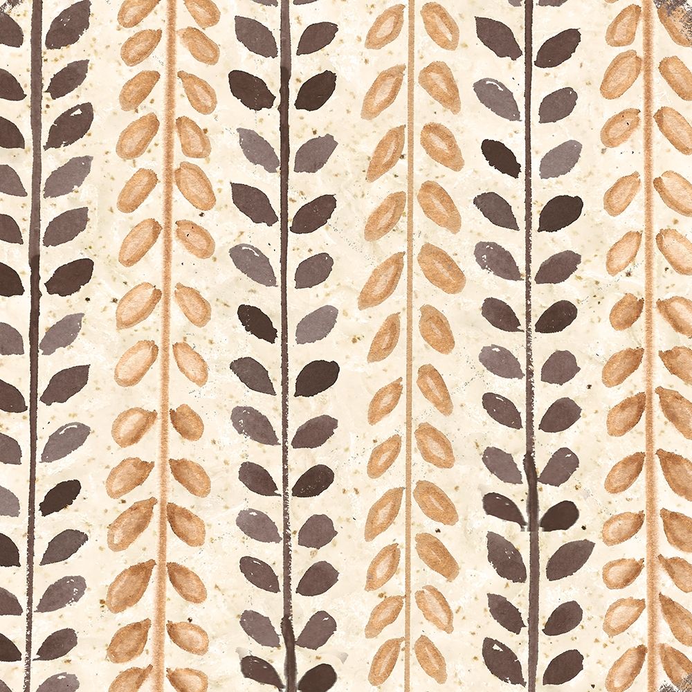 Warm Tribal Texture Botanicals I art print by Tre Sorelle Studios for $57.95 CAD