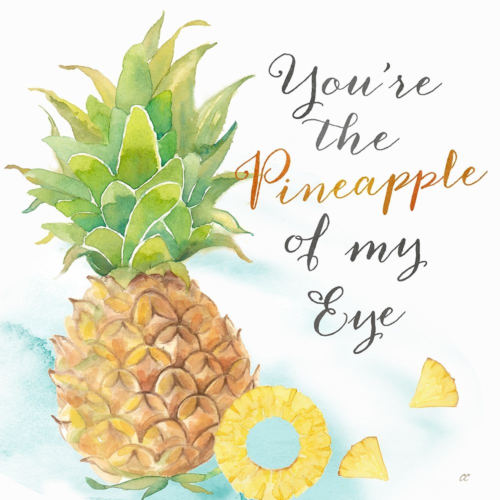 Fresh Fruit Sentiment II-Pineapple art print by Cynthia Coulter for $57.95 CAD