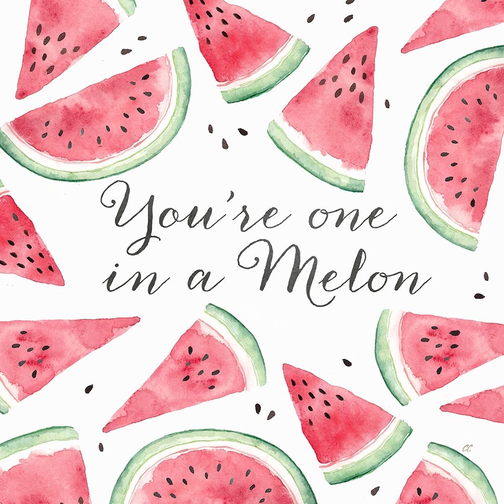 Fresh Fruit Sentiment III-Melon art print by Cynthia Coulter for $57.95 CAD