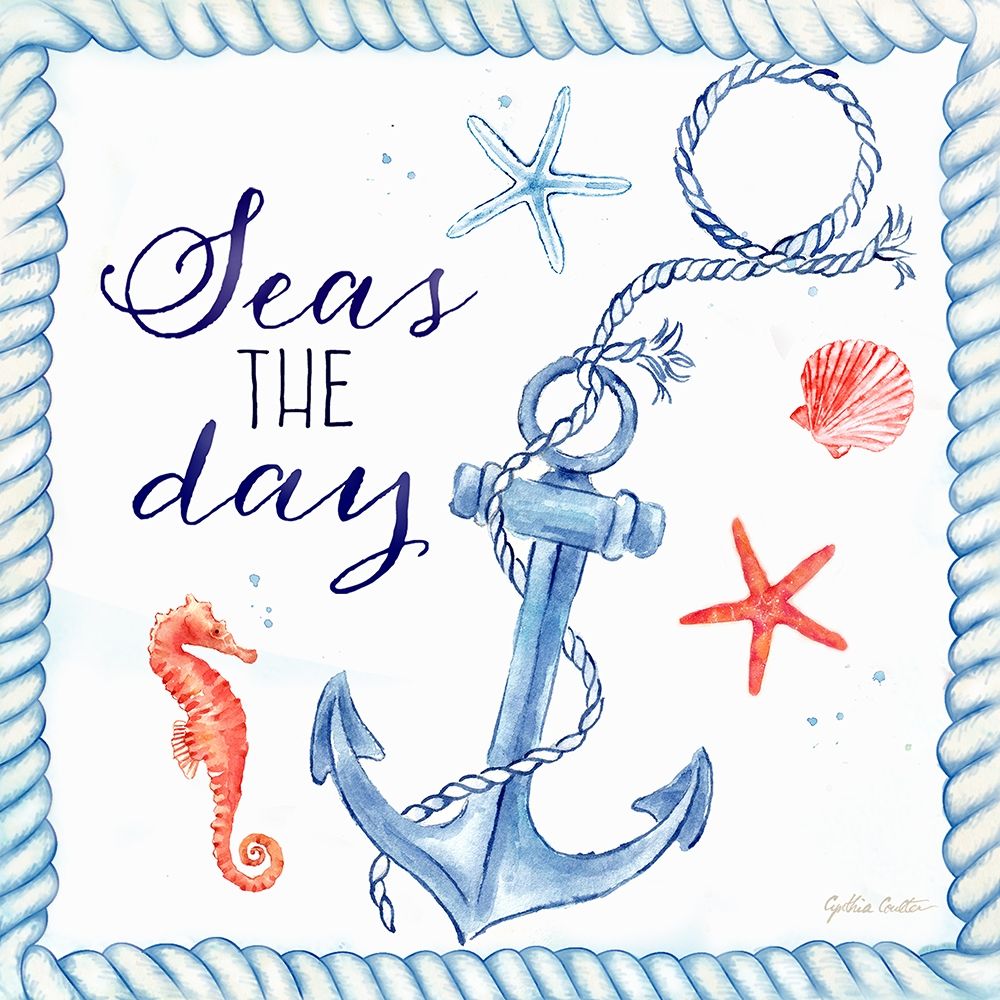 Nautical Sea Life III-Anchor art print by Cynthia Coulter for $57.95 CAD