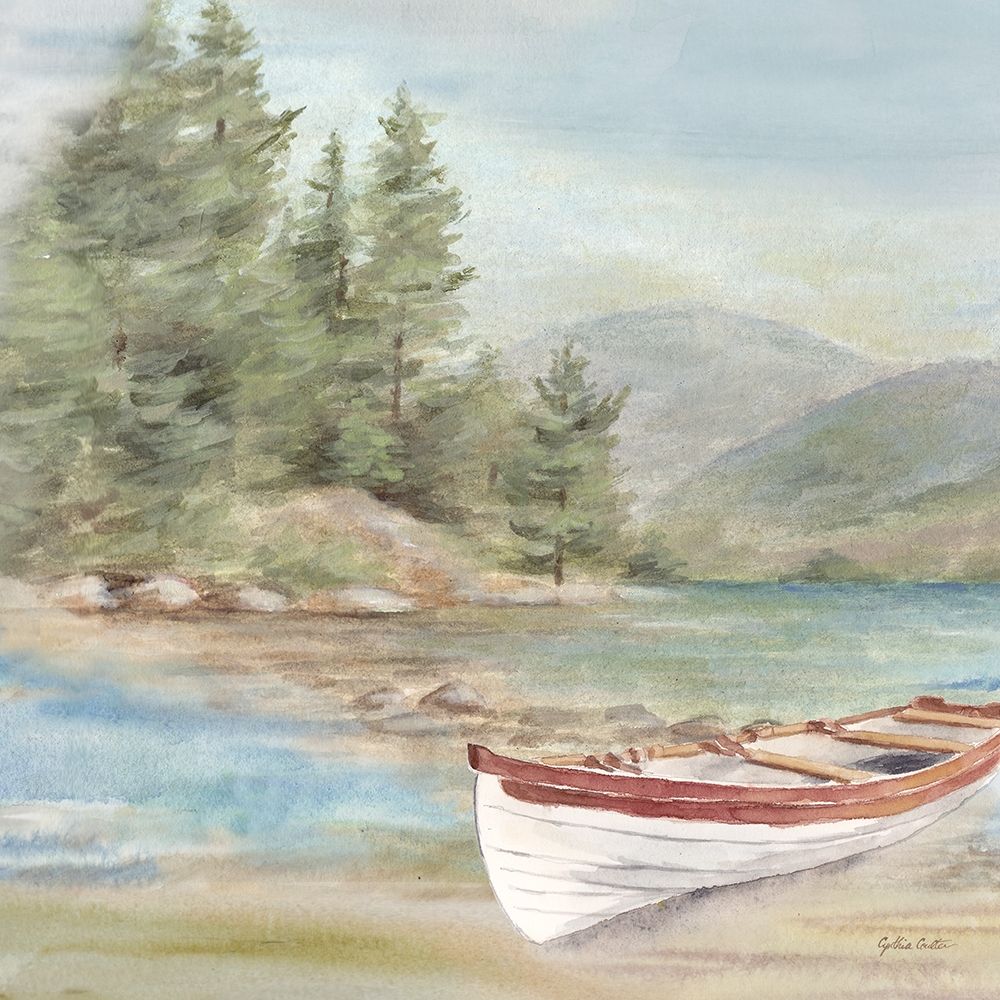 Woodland Reflections VI-Rowboat art print by Cynthia Coulter for $57.95 CAD