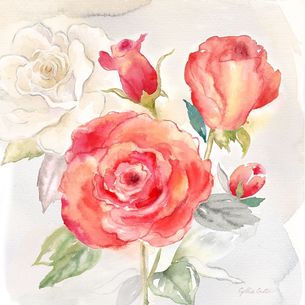 Garden Roses I art print by Cynthia Coulter for $57.95 CAD