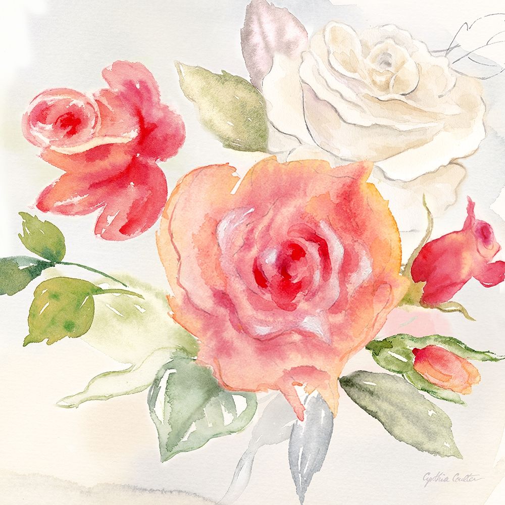 Garden Roses II art print by Cynthia Coulter for $57.95 CAD