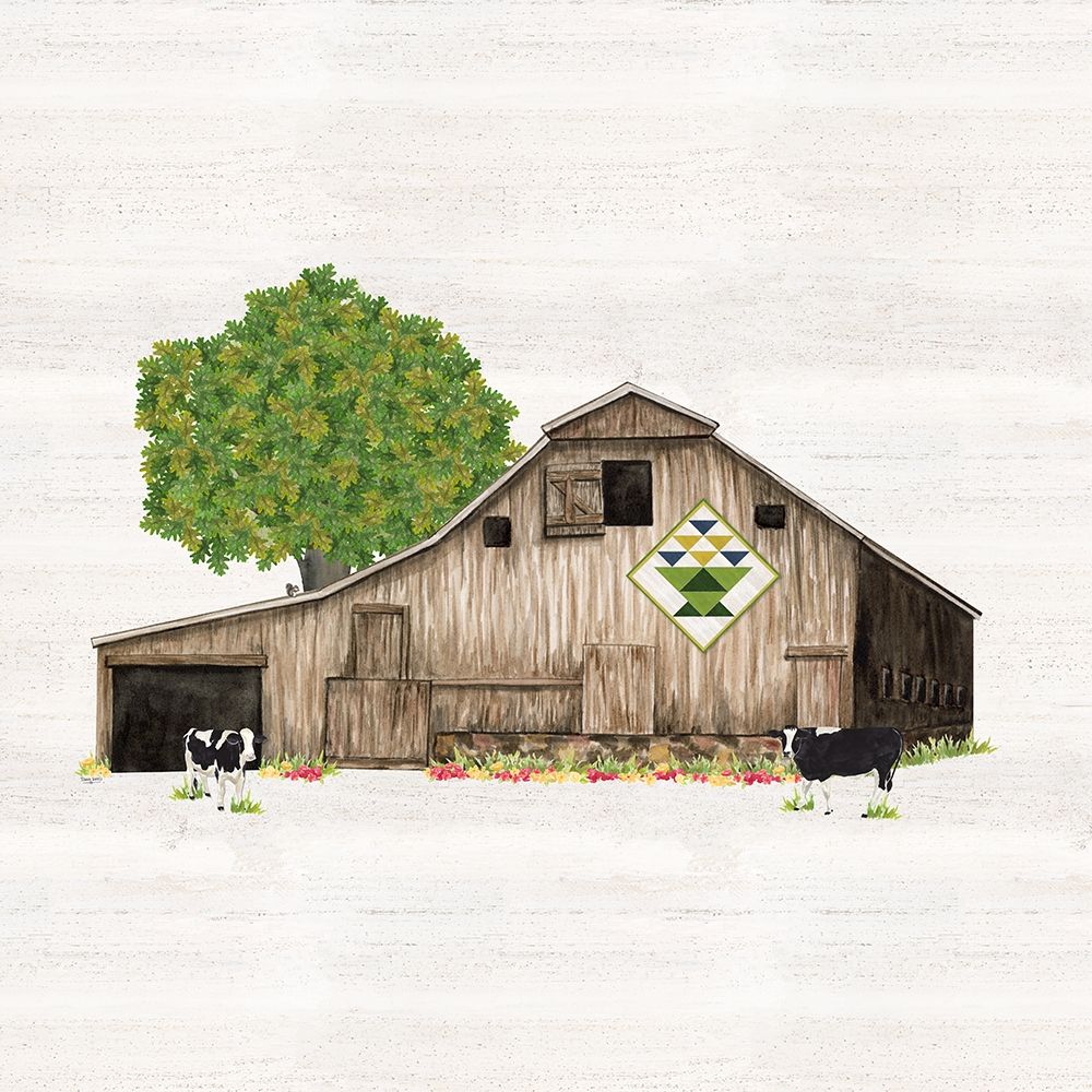 Spring and Summer Barn Quilt I art print by Tara Reed for $57.95 CAD