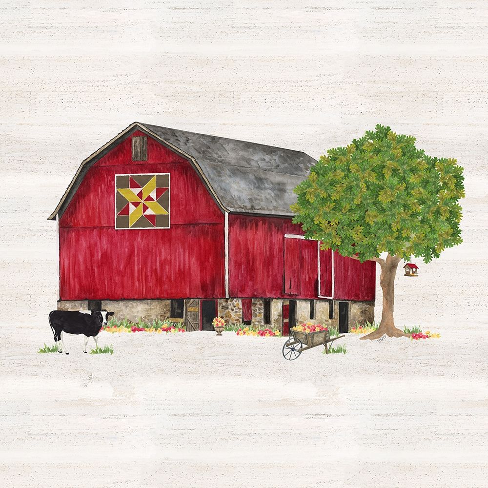 Spring and Summer Barn Quilt III art print by Tara Reed for $57.95 CAD