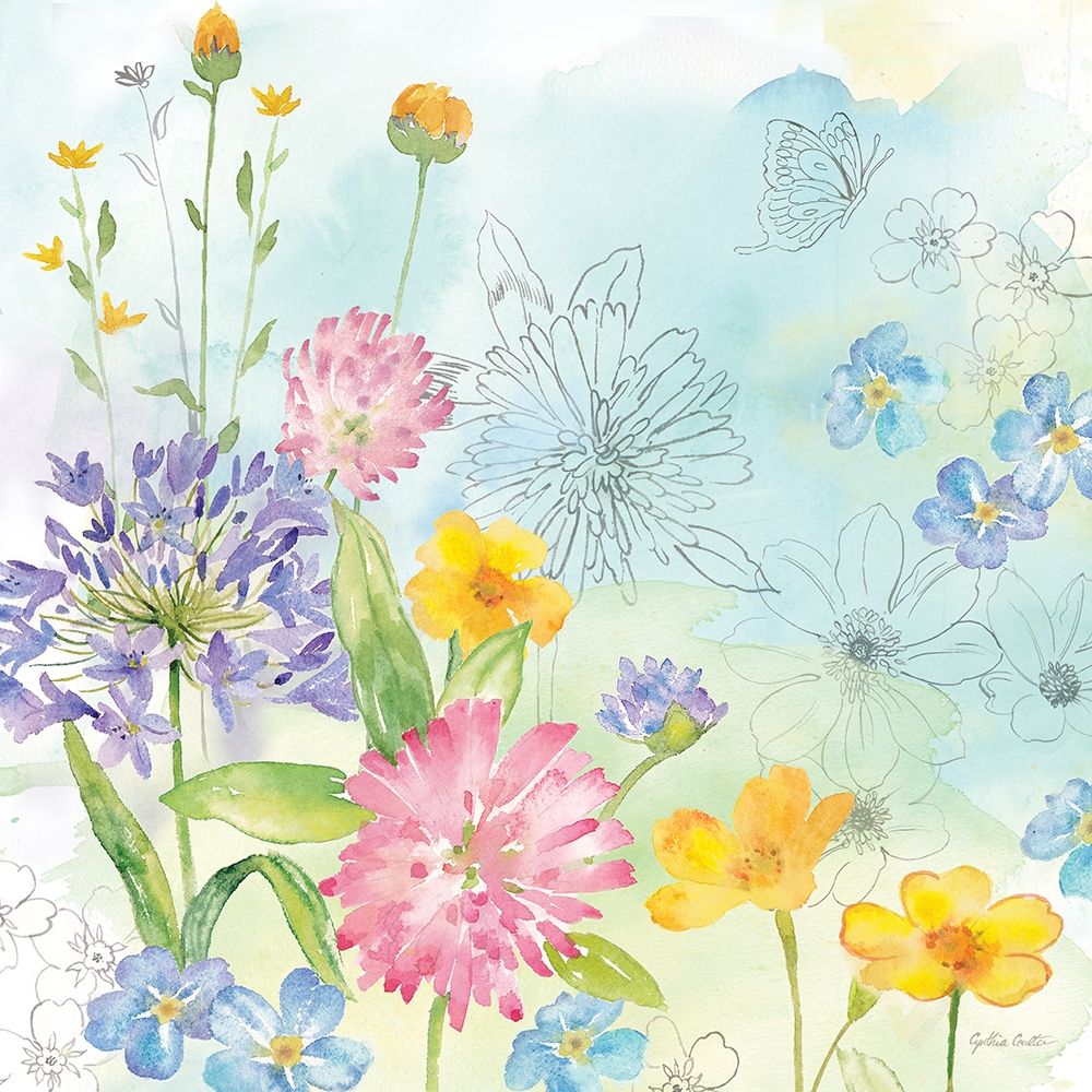 Wildflower  Mix I art print by Cynthia Coulter for $57.95 CAD