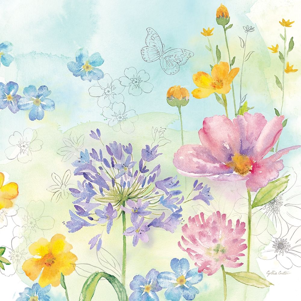 Wildflower  Mix II art print by Cynthia Coulter for $57.95 CAD