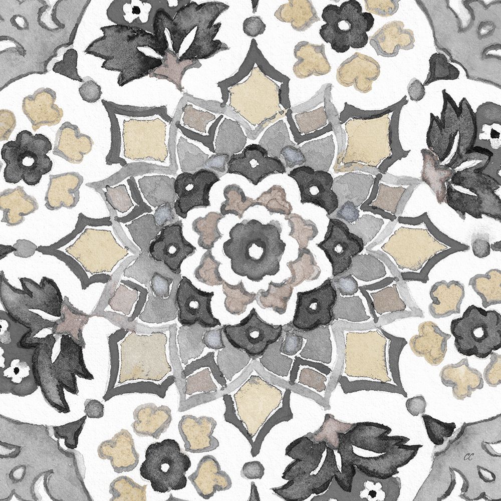 Turkish  Tile Neutral II art print by Cynthia Coulter for $57.95 CAD