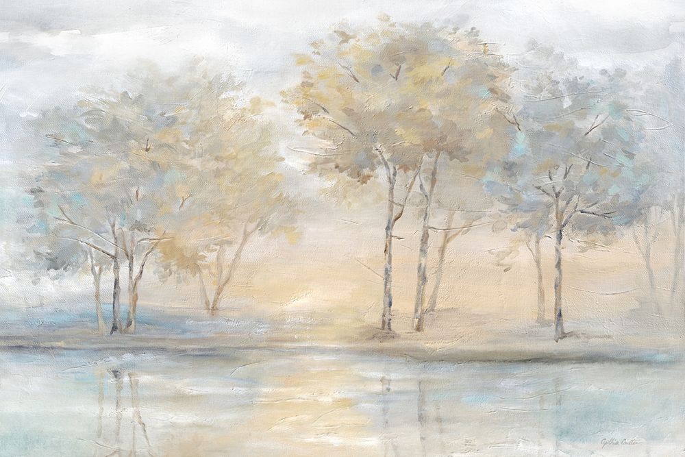 Serene Scene Trees landscape art print by Cynthia Coulter for $57.95 CAD