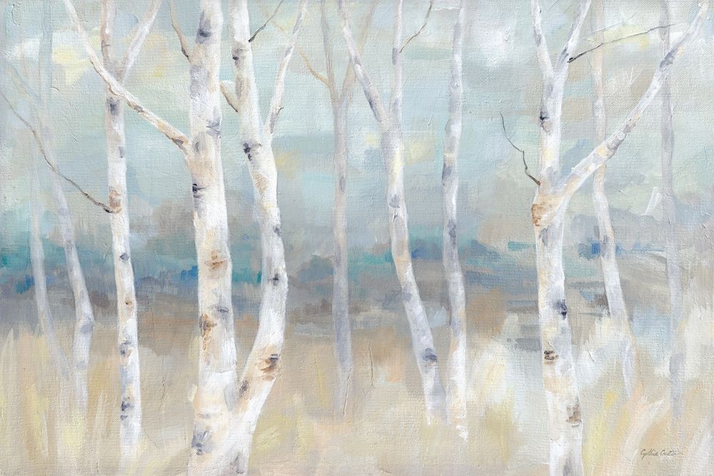 Birch  Field landscape art print by Cynthia Coulter for $57.95 CAD