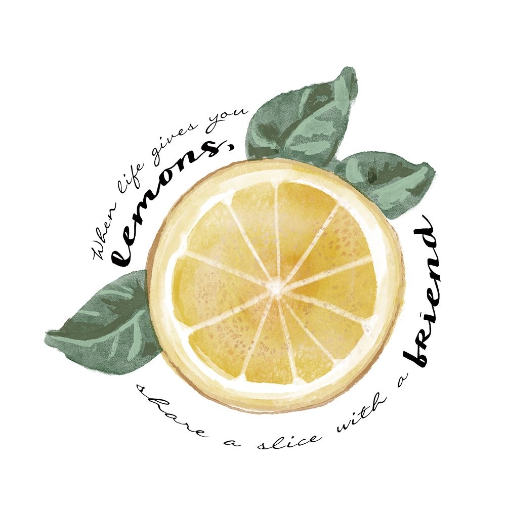 Citrus Limon sentiment V art print by Bannarot for $57.95 CAD