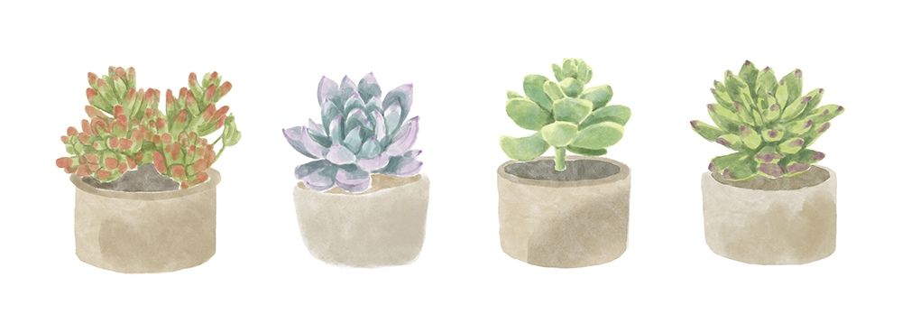 Simple Succulent panel art print by Bannarot for $57.95 CAD