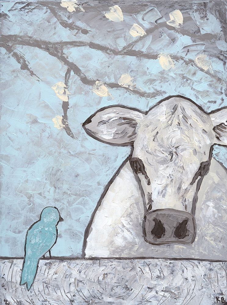 Farm Sketch Cow pen art print by Kathleen Bryan for $57.95 CAD