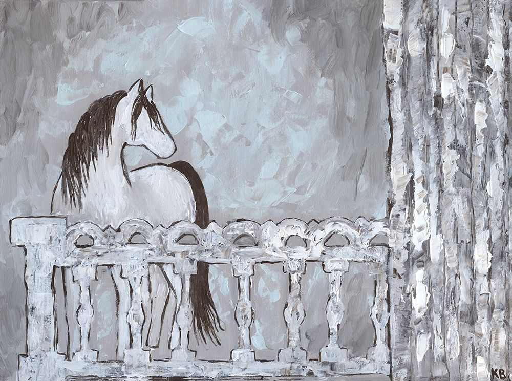 Farm Sketch Horse stable art print by Kathleen Bryan for $57.95 CAD