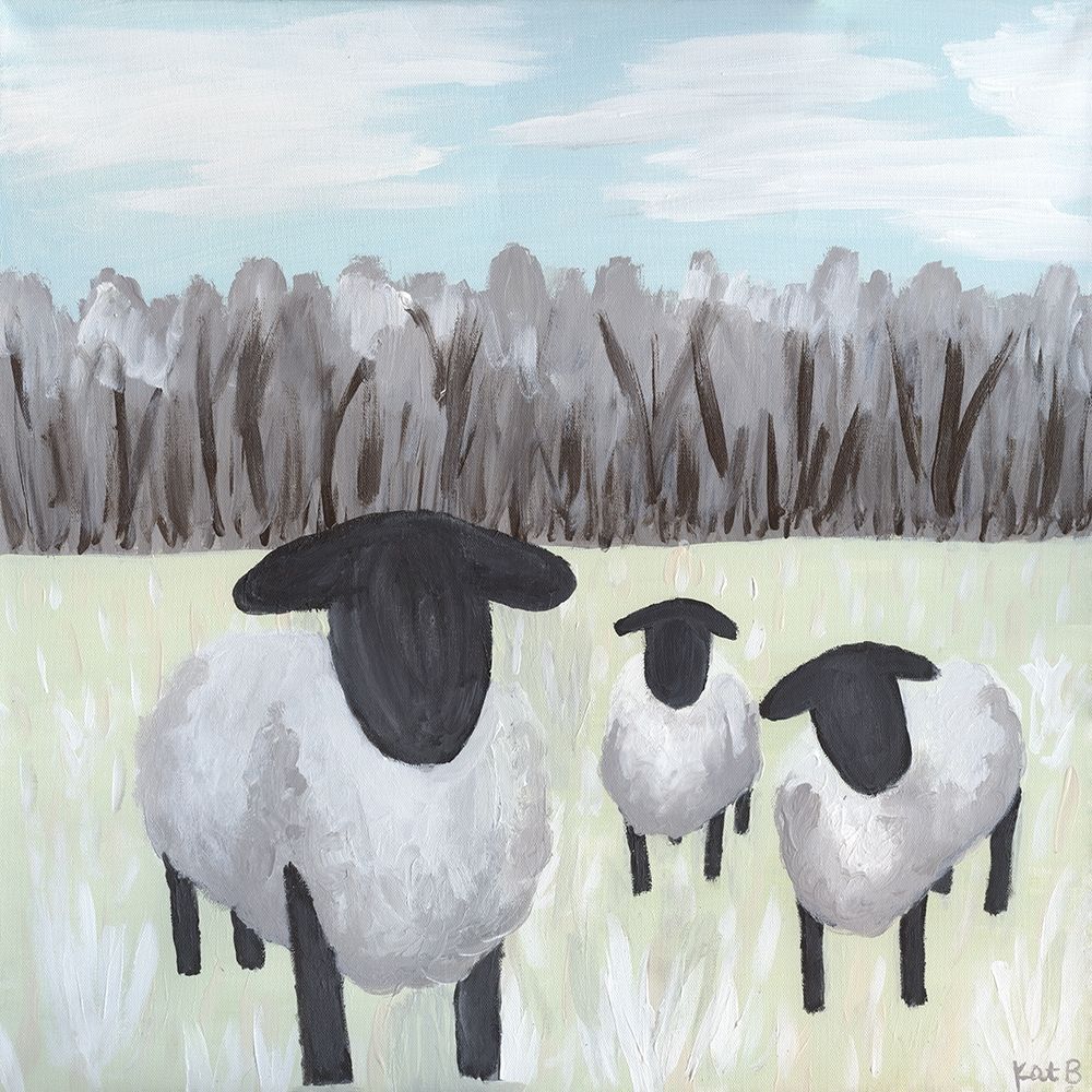 Paint Splotch Sheep art print by Kathleen Bryan for $57.95 CAD